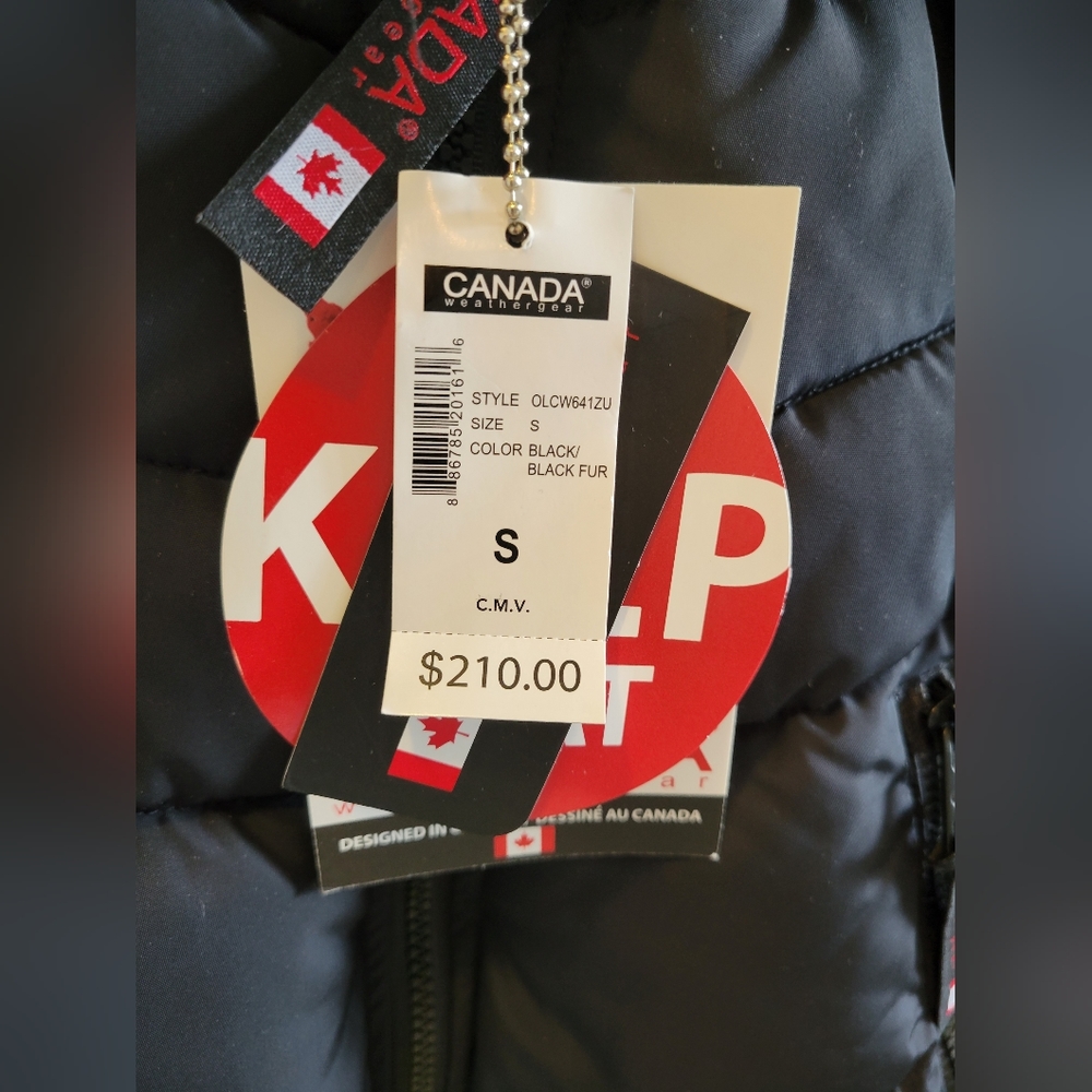 NWT Canada Weathergear winter jacket, SIZE Small. Oversized hood. - Picture 3 of 3